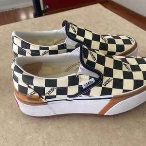 Vans platform slip on sneakers.